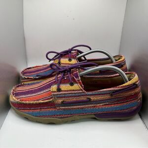 Women’s Twisted X Purple Serape Canvas Shoes Size 11